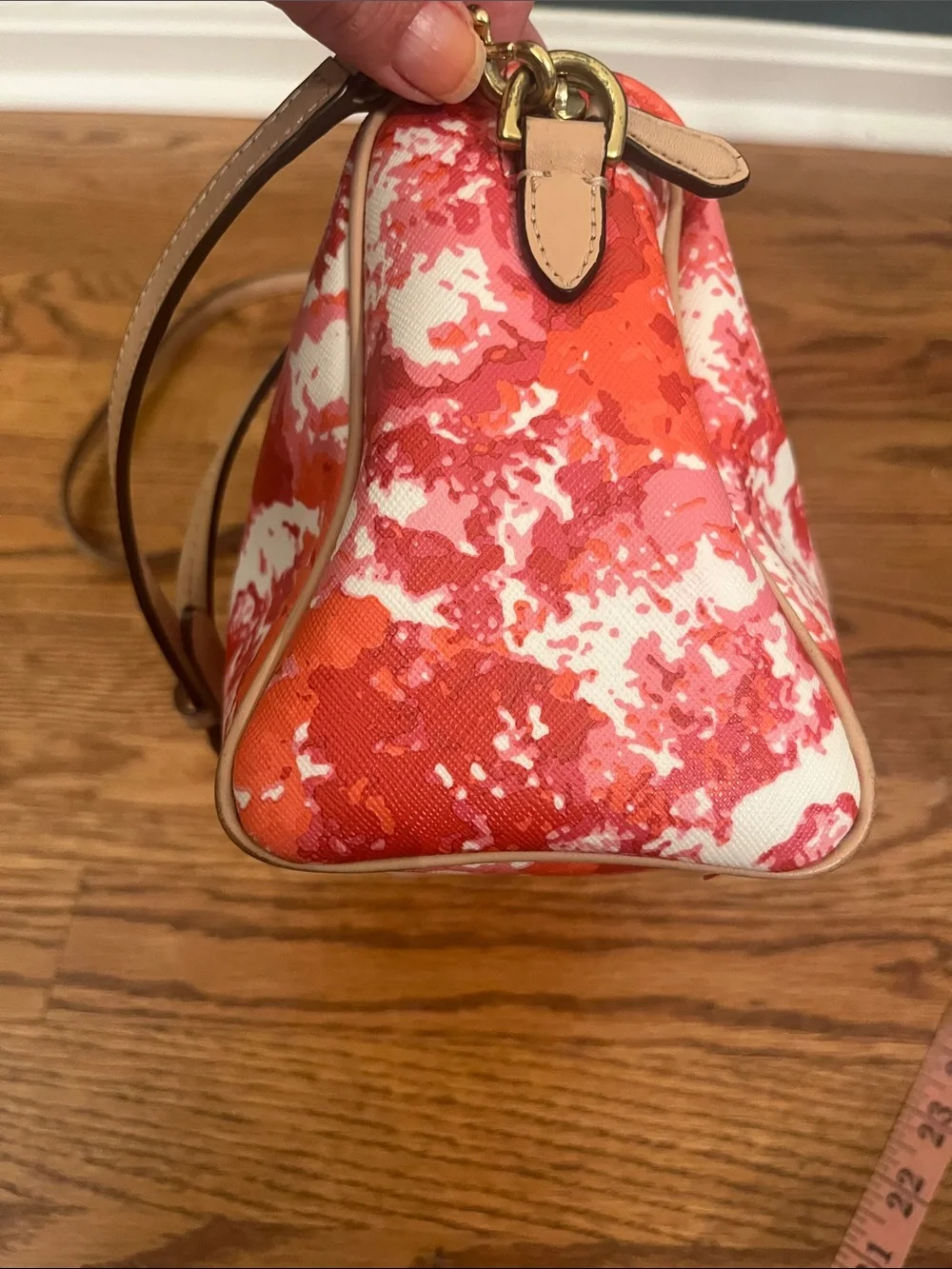 Coach Peyton Floral Mini Bennett Satchel COA
